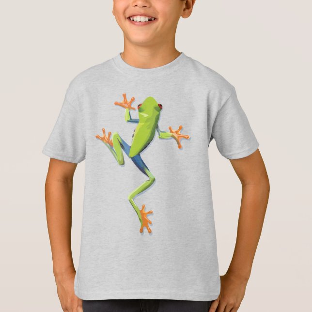 Greenery Amphibian Träd-Frog T-Shirt (Framsida)