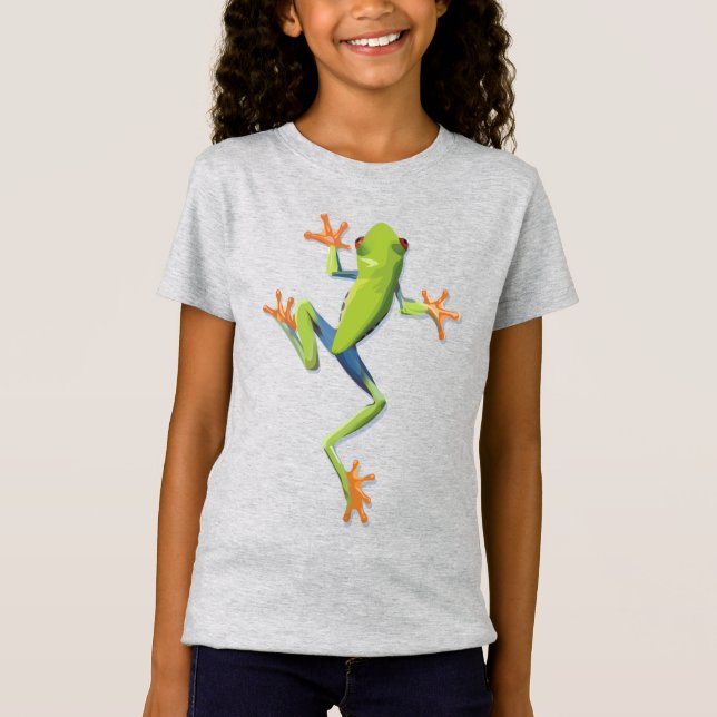 Greenery Amphibian Träd-Frog T-Shirt (Framsida)