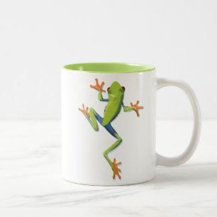Greenery Amphibian Träd-Frog Två-Tonad Mugg