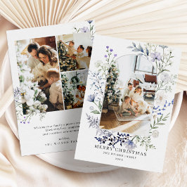 Greenery Arch Modern Photo jul Julkort