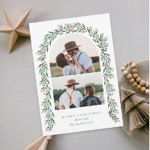 Greenery Arch Modern Script 2 Photo Jul