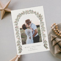 Greenery Arch Modern Script Photo Jul