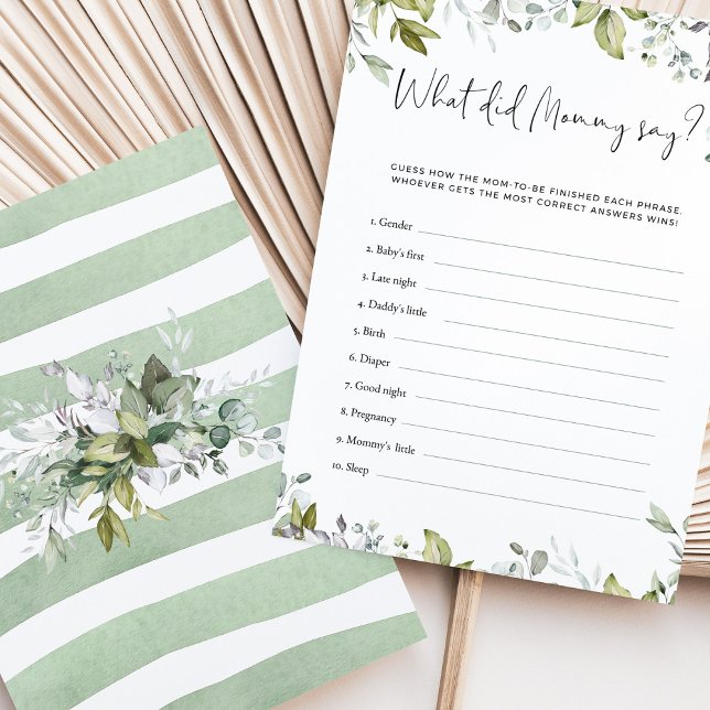 Greenery Baby Shower vad sa Mamma? (Skapare uppladdad)