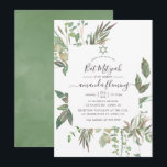 Greenery Bat mitzvah Inbjudningar<br><div class="desc">Ekologisk inspirerad vild-skogen är en bat mitzvah inbjudan med elegant handskriftstypografi som är designad för att snabbt och enkelt kunna anpassas till dina händelsespecifikationer.</div>