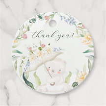 Greenery Bear Gender Neutral Gult Baby Shower Fa