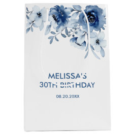 Greenery Birthday i Modern Blue Ro Blommigt