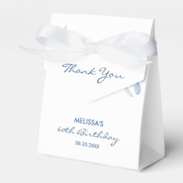 Greenery Birthday i Modern Blue Ro Blommigt Presentaskar