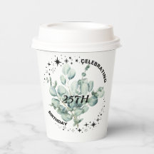 Greenery Blommigt Himlar Star Birthday Firation