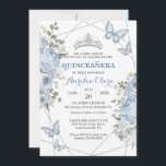 Greenery Blue Blommigt Butterflies 16th Quinceañer Inbjudningar<br><div class="desc">Anpassa den här fantastisk Greenery Blue Blommigt Butterflies 16:e Quinceañera-inbjudan med dina detaljer enkelt och snabbt. Alla texter är redigerbara! Om du vill ha en mer avancerad anpassning av den här designen väljer du bara knappen Anpassa den/Anpassa den här mallen ovan! Matchande objekt tillgängliga i samlingen!</div>