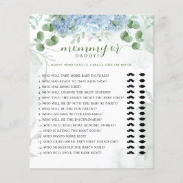 Greenery Blue hydrangea Mamma eller Baby Shower