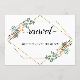 Greenery Boho Cotton Bröllop Reserved Seed Sign Inbjudningar