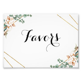 Greenery Boho Cotton Eucalyptus Glitter favoritsky Fototryck