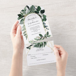 Greenery Boho Modern Arch, Garden Wedding