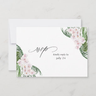 Greenery Boho Tropical Blommigt w Meal OSA kort