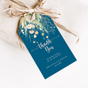 Greenery Boho Wildblommarflottan Bröllop Tack Presentetikett