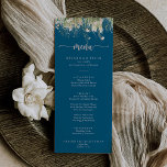 Greenery Boho Wildblommartinmeny Meny<br><div class="desc">Det här gröna boho-menykortet för marinmiddag är perfekt för ett bröllop. Utformningen har vattenfärgsrosa,  ,  gult och vita vilda blommor som ordnats i eleganter. Den här menyn kan användas för bröllopsmottagning,  repetitionsmiddag,  möhippa eller vad som helst.</div>