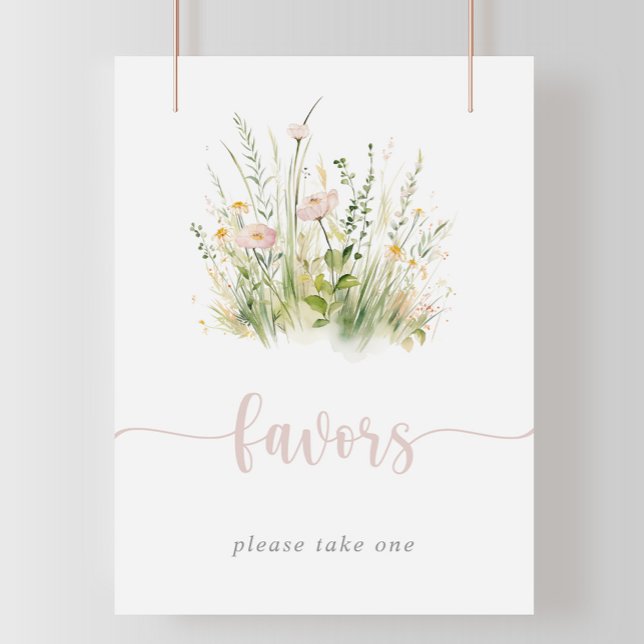Greenery Boho Wildbloms favoritskylt Poster (Skapare uppladdad)