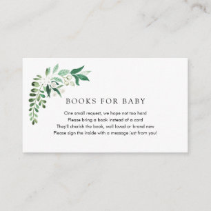 Greenery Bokar för Baby-inmatningskort Tilläggskort
