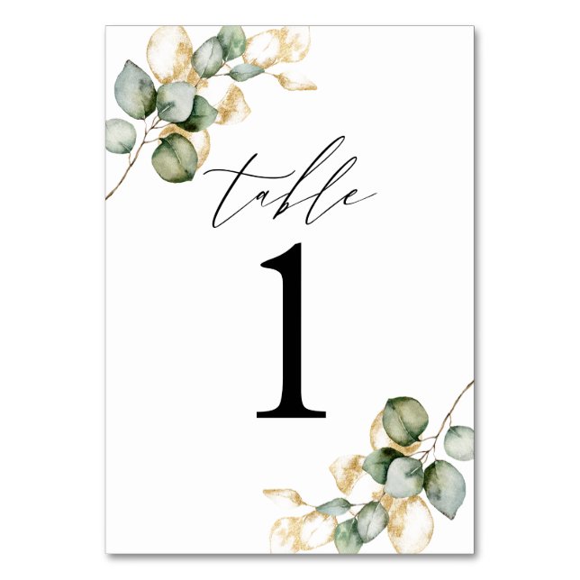 Greenery bordsnummer (Framsidan)