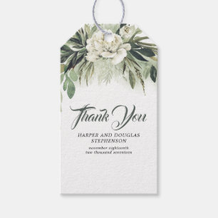 Greenery Botanical Garland Bröllop Presentetikett
