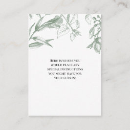 Greenery Botanical Löv Tilläggskort