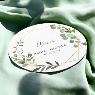 Greenery Botanical Möhippa Underlägg Papper Rund