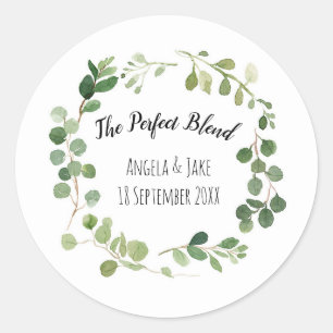 Greenery Botanical Tack Sticker Runt Klistermärke