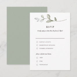 Greenery | Botaniskt vattenfärgat OSA kort