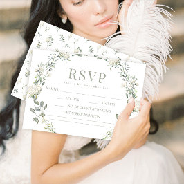 Greenery bride groom monogram-bröllop OSA Kort