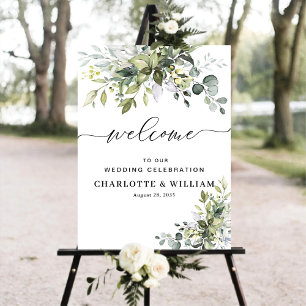 Greenery Bröllop Ceremony Poster