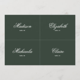 Greenery Bröllop Place Card DIY Inbjudningar