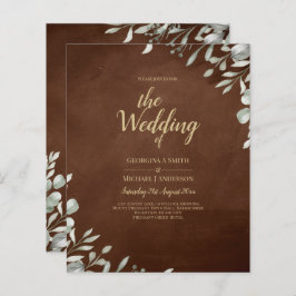 Greenery Brown Bröllop Fall Winter