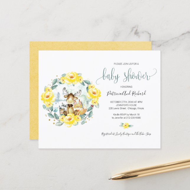 Greenery Budget Baby Shower (Fram/Back In Situ)