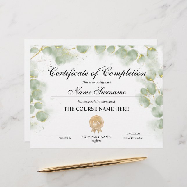 Greenery Certificate Complete Award Course (Fram/Back In Situ)