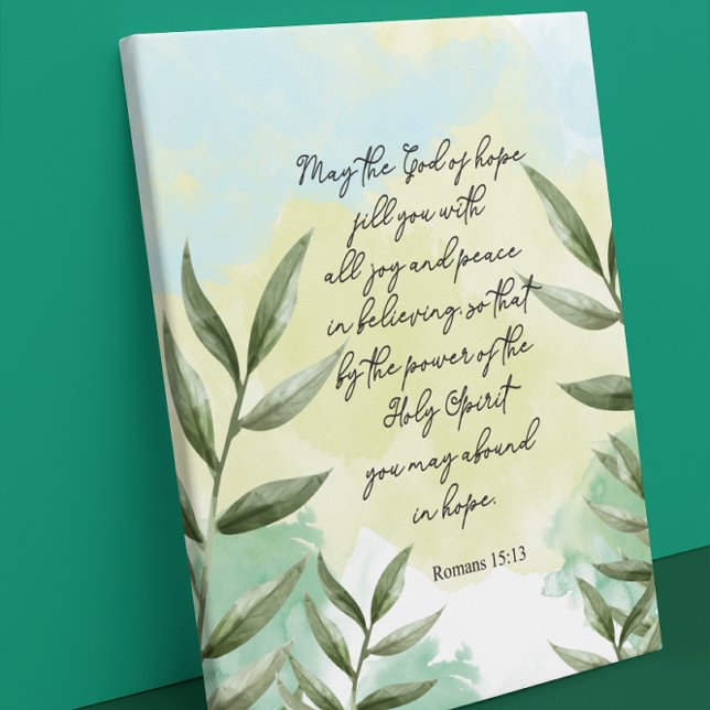Greenery Decorative Bible verse Wall Canvastryck (Skapare uppladdad)