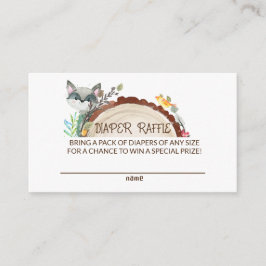 Greenery Diaper Raffle Tilläggskort