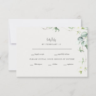 Greenery Elegance Cream Bröllop OSA Kort