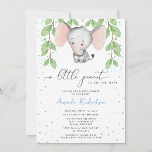 Greenery Elephant Baby Shower-inbjudan Inbjudningar