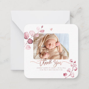 Greenery Eucalyptus Baby Shower Tack Anteckningskort