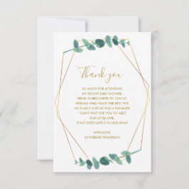 Greenery Eucalyptus Baby Shower Tack Kort