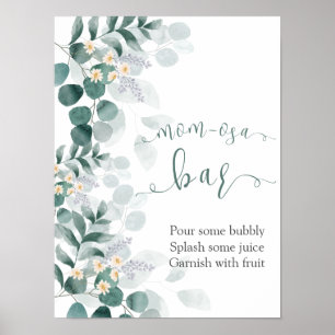 Greenery eucalyptus babyduschmomosa pub poster