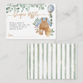 Greenery eucalyptus bearly wait Baby Shower Diwer Tilläggskort