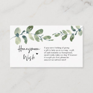 Greenery Eucalyptus, Black bläck, Honeymoon Wish Tilläggskort