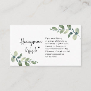 Greenery Eucalyptus, Black bläck, Honeymoon Wish Tilläggskort