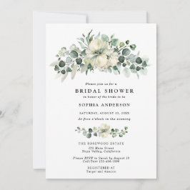 Greenery Eucalyptus Bridal Shower Inbjudningar