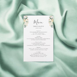 Greenery Eucalyptus Bröllop Menu