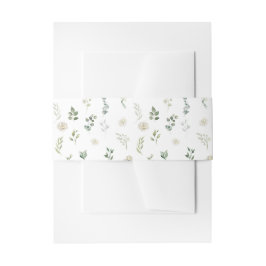 Greenery Eucalyptus bröllopsinbjudan Blockband Band För Inbjudningskort