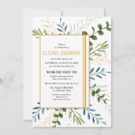 Greenery Eucalyptus foliage möhippa Inbjudningar