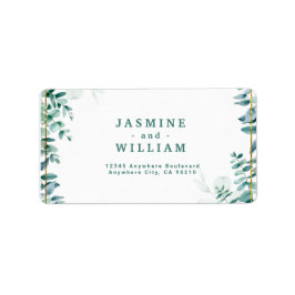Greenery Eucalyptus Frameborder Adressetikett