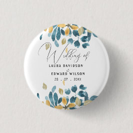 Greenery eucalyptus grönt blommigt papper Platt Knapp